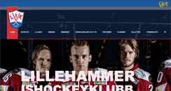 Desktop Screenshot of lillehammerhockey.no