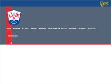 Tablet Screenshot of lillehammerhockey.no